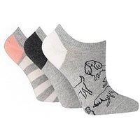 Caroline Gardner 3Pk Fas T/L - Light Grey