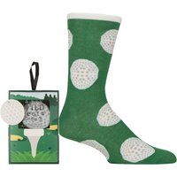 Mens  1 Pair SOCKSHOP Wildfeet Man Cave Gift Boxed Socks Golf Ball & Tee 7-11 Mens
