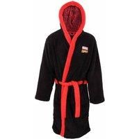 Marvel Comics Men's Classic Logo Dressing Gown in Black | Size: Large/XL