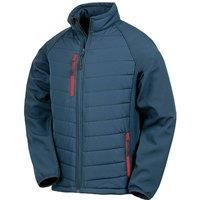 Result Mens Black Compass Padded Soft Shell Jacket PC3326