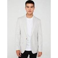 River Island Texture Single Breasted Suit Jacket