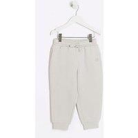 River Island Mini Ri Cuffed Joggers - Beige