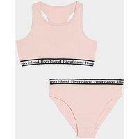 River Island Girls Ri Crop Top And Brief Set - Pink