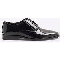River Island Patent Oxford Shoes - Black