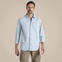 Craghoppers Men's Nosilife Nouro' Long Sleeve Shirt in Blue | Size: Small