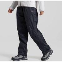Craghoppers Unisex Ascent II Waterproof Overtrousers Relaxed Fit Packable Black