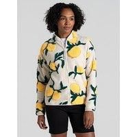 Craghoppers Womens Catalina Fleece -Ecru Lemon Print - Cream