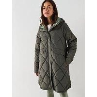 Sweetgrass Longline Hooded Padded Jacket