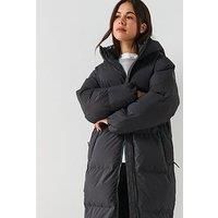 Craghoppers Fellbarrow Longline Hooded Waterproof Padded Jacket In Black