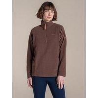 Craghoppers National Trust 'miska' Half Zip Fleece In Brown