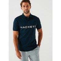 Hackett Essential Chest Logo Polo Shirt - Navy