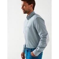 Hackett London Men/'s Brushed Puppytooth Shirt, Blue (Navy), XL