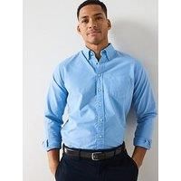 Hackett Delave Tailored Fit Oxford Shirt - Blue