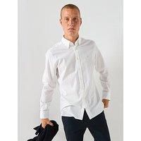 Hackett Garment Dye Oxford Shirt - White
