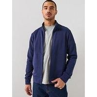 Hackett Heritage Number Full Zip Sweat Top - Navy