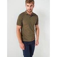 Hackett Slim Fit Lest Chest Logo Polo Shirt - Green