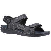 Hush Puppies Alistair Sandal Mens Summer, Black, 9 UK