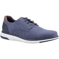 Hush Puppies Bruce Mens Navy Casual Lace Up Smart Canvas Trainer Shoes