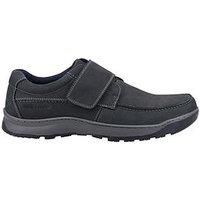 Hush Puppies Casper Mens Classic Touch Fastening Shoes, Navy, 6 UK