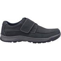 Hush Puppies Casper Mens Navy Touch Fasten Slip On Smart Leather Shoes