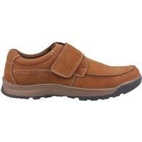 Hush Puppies Casper Mens Classic Touch Fastening Shoes, Tan, 9 UK