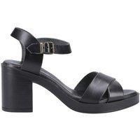 Hush Puppies Female Georgia Sandal, Black, 5