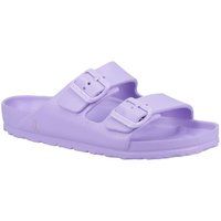 Hush Puppies Lorna Womens Purple Adjustable Slip On Slide Sandals Size 3-9