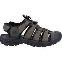 Hush Puppies Peru Mens Green Slip On Walking Hiking Sports Sandals Size 6-12