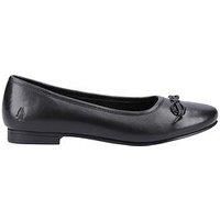 Hush Puppies Evie Senior Girls BTS Black Slip Shoe