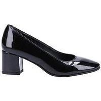 Hush Puppies Women/'s Anna Wide Patent Shoe, Black, 7 UK