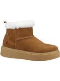 Hush Puppies Becca Suede Women's Tan Winter Ankle Boots