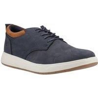 Hush Puppies Bowen Mens Casual Leather Lace Up Trainers Navy