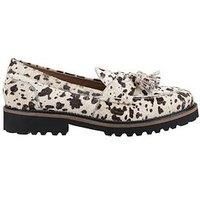Hush Puppies Women/'s Ginny Loafer, Animal, 4 UK