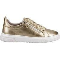 Hush Puppies Martha Leather Women's Gold Trainers