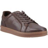 Hush Puppies Mens Shoes Brown Adults Coffee Lace Up Leather Casual Madden SIZE
