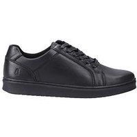 Hush Puppies Madden Mens Brown Casual Lace Up Smart Leather Trainers