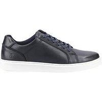 Hush Puppies Madden Mens Navy Casual Lace Up Smart Leather Trainers