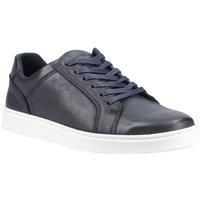 Hush Puppies Madden Mens Navy Casual Lace Up Smart Leather Trainers