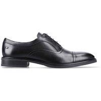 Base London Lapel Leather Men's Black Oxford Shoes