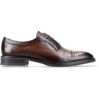 Base London Lapel Leather Men's Brown Oxford Shoes
