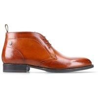 Base London Wallis Leather Men's Burnt Tan Ankle Boots