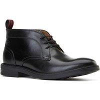 Base London Lincoln Leather Men's Black Ankle Boots