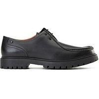 Base London Carbon Leather Men's Black Moccasins Shoes