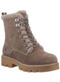 Hush Puppies Aurelia Suede Women's Taupe Winter Ankle Boots