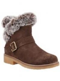 Hush Puppies Hannah Suede Women's Chocolate Winter Ankle Boots