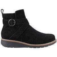 Hush Puppies Women/'s Lyra Buckle Boot, Black, 4 UK