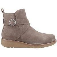 Hush Puppies Lyra Suede Women's Taupe Winter Ankle Boots