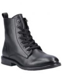 Hush Puppies Valentina Leather Women's Black Boots