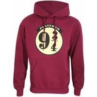 Harry Potter Men's Platform 9 3 4 Hoodie in Red | Size: 2XL