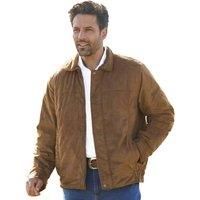 Atlas For Men Mens Faux Suede Padded Jacket / 4XL Light Brown AF439
